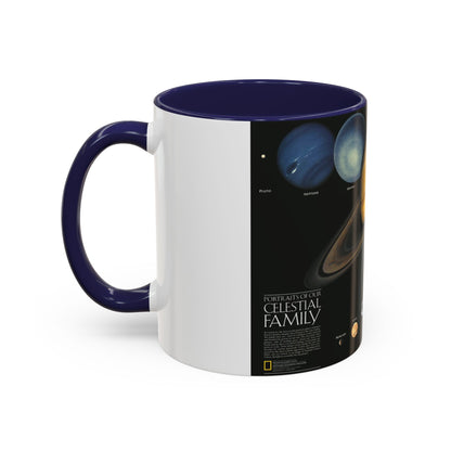 Space - The Solar System - Our Celestial Family (1990) (Map) Accent Coffee Mug