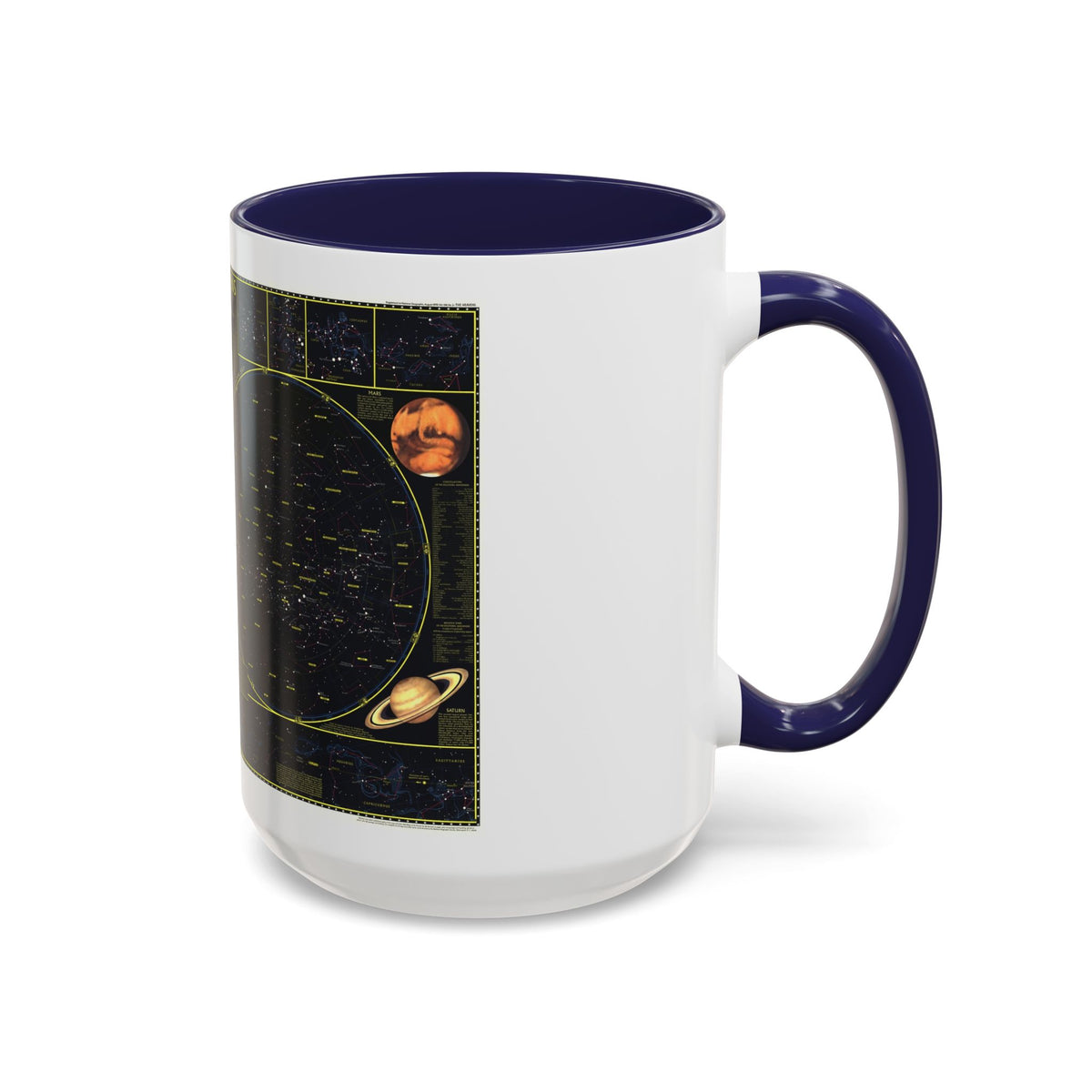 Heavens. The (1970) (Map) Accent Coffee Mug