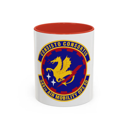 349th Air Mobility Operations Squadron (U.S. Air Force) Accent Coffee Mug