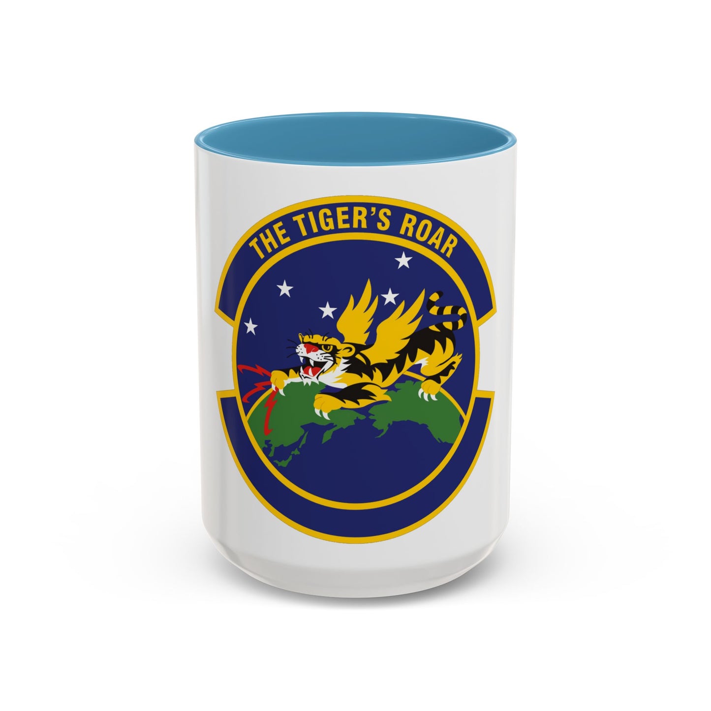 614 Air and Space Communications Squadron AFSPC (U.S. Air Force) Accent Coffee Mug
