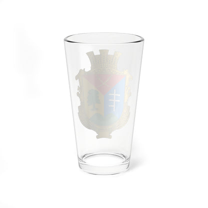 Coat of arms of Vasylivka Vinnytsia Raion (Ukraine) (Coat of Arms) Pint Glass 16oz