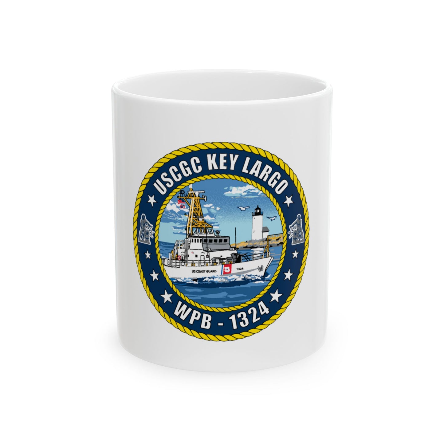 USCGC Key Largo WPB 1324 (U.S. Coast Guard) White Coffee Mug