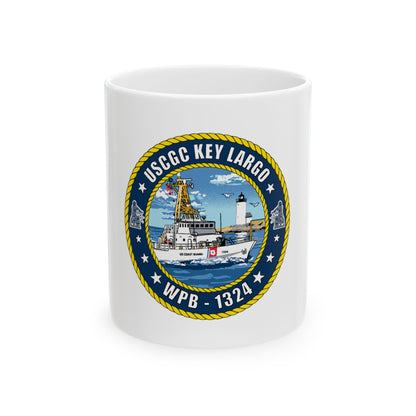 USCGC Key Largo WPB 1324 (U.S. Coast Guard) White Coffee Mug