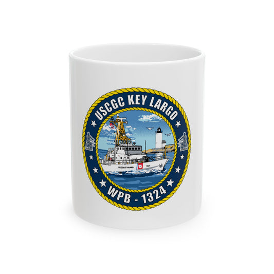 USCGC Key Largo WPB 1324 (U.S. Coast Guard) White Coffee Mug