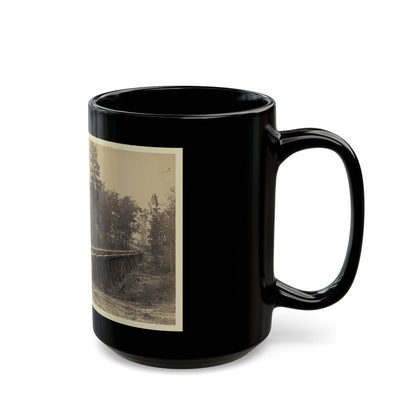 Railroad Bridge With Timber Trestles (U.S. Civil War) Black Coffee Mug