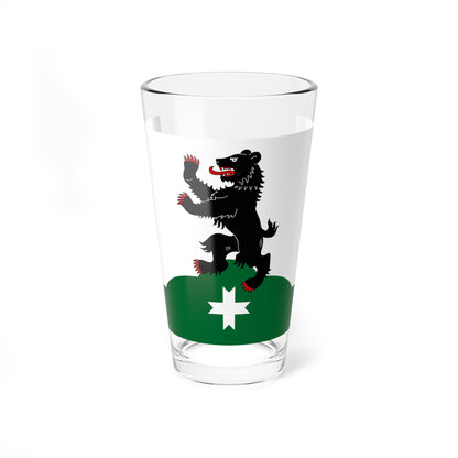 Flag Bugry Leningrad oblast (Russia) Pint Glass 16oz