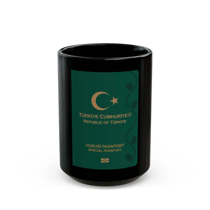 Turkish Passport (Special) - Black Coffee Mug-15oz-Go Mug Yourself