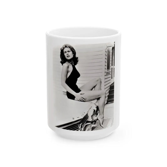 Elizabeth Montgomery #75 (Vintage Female Icon) White Coffee Mug-15oz-Go Mug Yourself