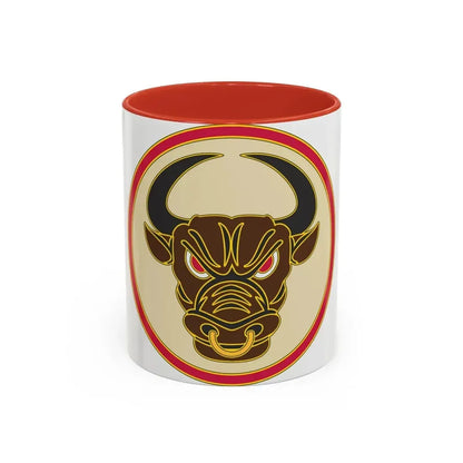 518th Sustainment Brigade (U.S. Army) Accent Coffee Mug 11oz Red - Go Mug Yourself