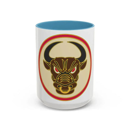 518th Sustainment Brigade (U.S. Army) Accent Coffee Mug 15oz Light Blue - Go Mug Yourself