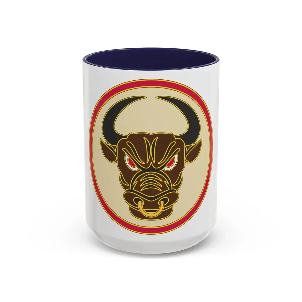518th Sustainment Brigade (U.S. Army) Accent Coffee Mug 15oz Navy - Go Mug Yourself