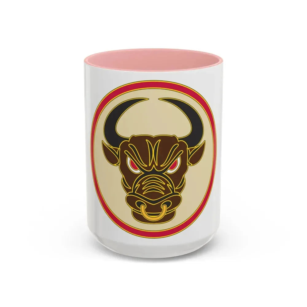 518th Sustainment Brigade (U.S. Army) Accent Coffee Mug 15oz Pink - Go Mug Yourself
