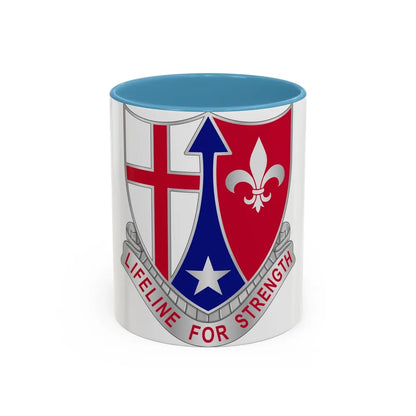 519 Hospital Center (U.S. Army) Accent Coffee Mug-11oz-Light Blue-Go Mug Yourself