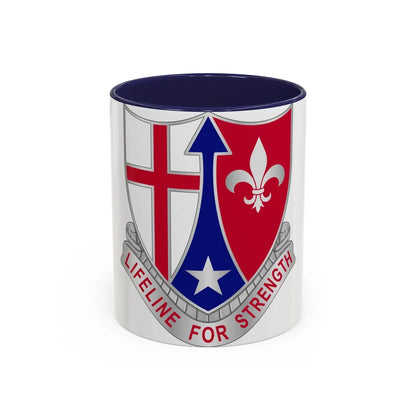 519 Hospital Center (U.S. Army) Accent Coffee Mug-11oz-Navy-Go Mug Yourself