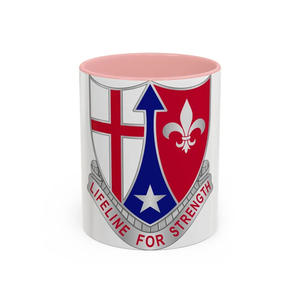 519 Hospital Center (U.S. Army) Accent Coffee Mug-11oz-Pink-Go Mug Yourself