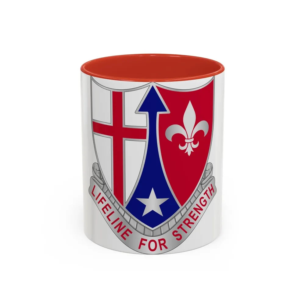 519 Hospital Center (U.S. Army) Accent Coffee Mug-11oz-Red-Go Mug Yourself