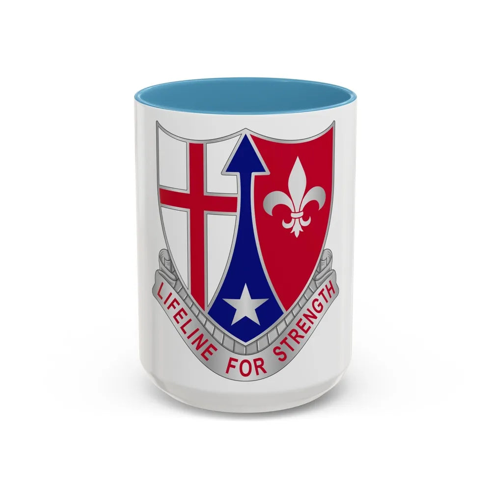 519 Hospital Center (U.S. Army) Accent Coffee Mug-15oz-Light Blue-Go Mug Yourself