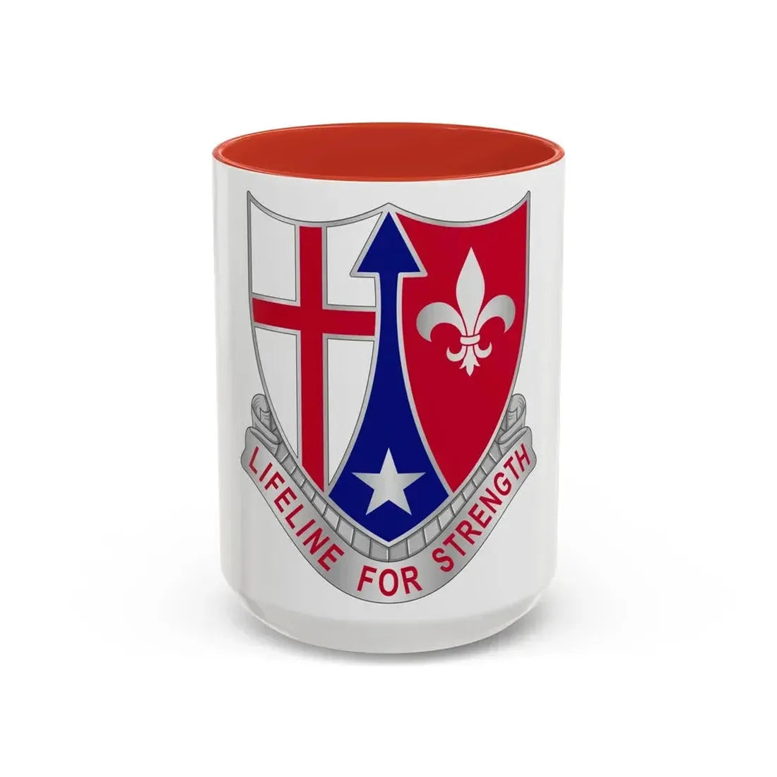 519 Hospital Center (U.S. Army) Accent Coffee Mug 15oz Red - Go Mug Yourself
