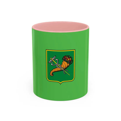 Flag of Kharkiv Ukraine - Accent Coffee Mug-11oz-Pink-Go Mug Yourself