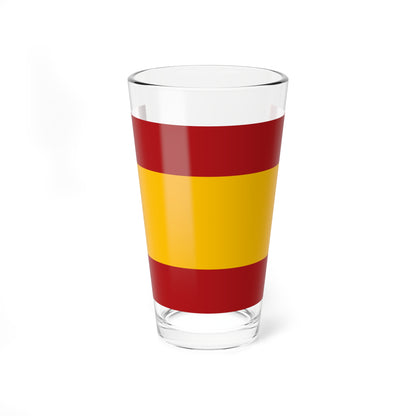 Bandera de Espana sin escudo (Spain) Pint Glass 16oz