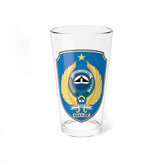 Seal of Nganjuk Regency (Indonesia) (Coat of Arms) Pint Glass 16oz