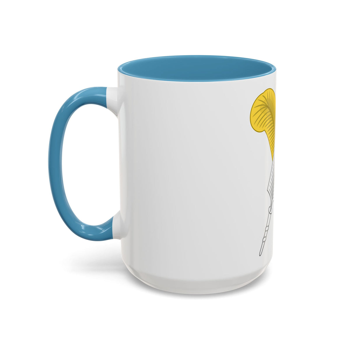 Crossed Feather Badge of Henry VI - Accent Coffee Mug