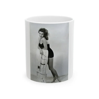 Elaine Stewart #121 (Vintage Female Icon) White Coffee Mug-11oz-Go Mug Yourself