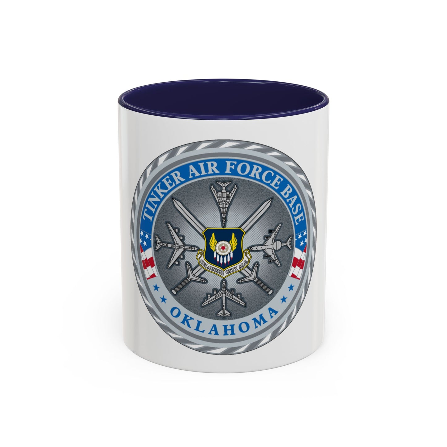 Tinker AF Base (U.S. Air Force) Accent Coffee Mug