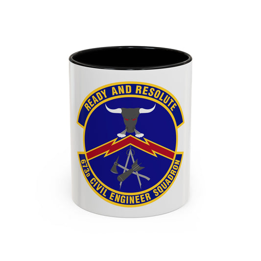 673d Civil Engineer Squadron (U.S. Air Force) Accent Coffee Mug