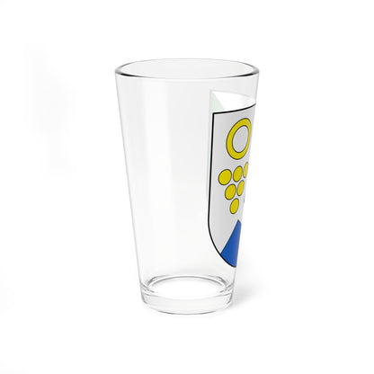 Milvignes-blazon (Switzerland) (Coat of Arms) Pint Glass 16oz