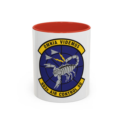 603d Air Control Squadron (U.S. Air Force) Accent Coffee Mug