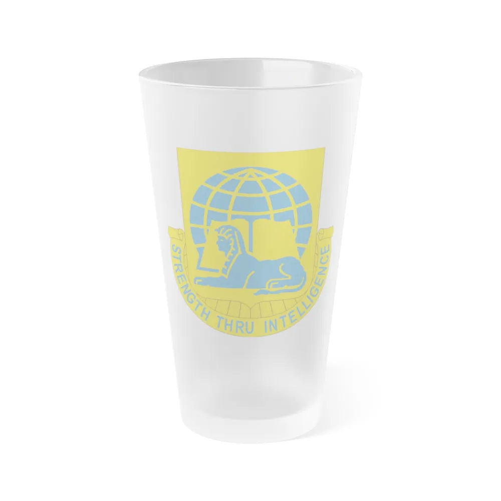 519th Military Intelligence Battalion (U.S. Army) Frosted Pint Glass 16oz-Go Mug Yourself