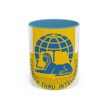 519th Military Intelligence Battalion (U.S. Army) Accent Coffee Mug 11oz Light Blue - Go Mug Yourself