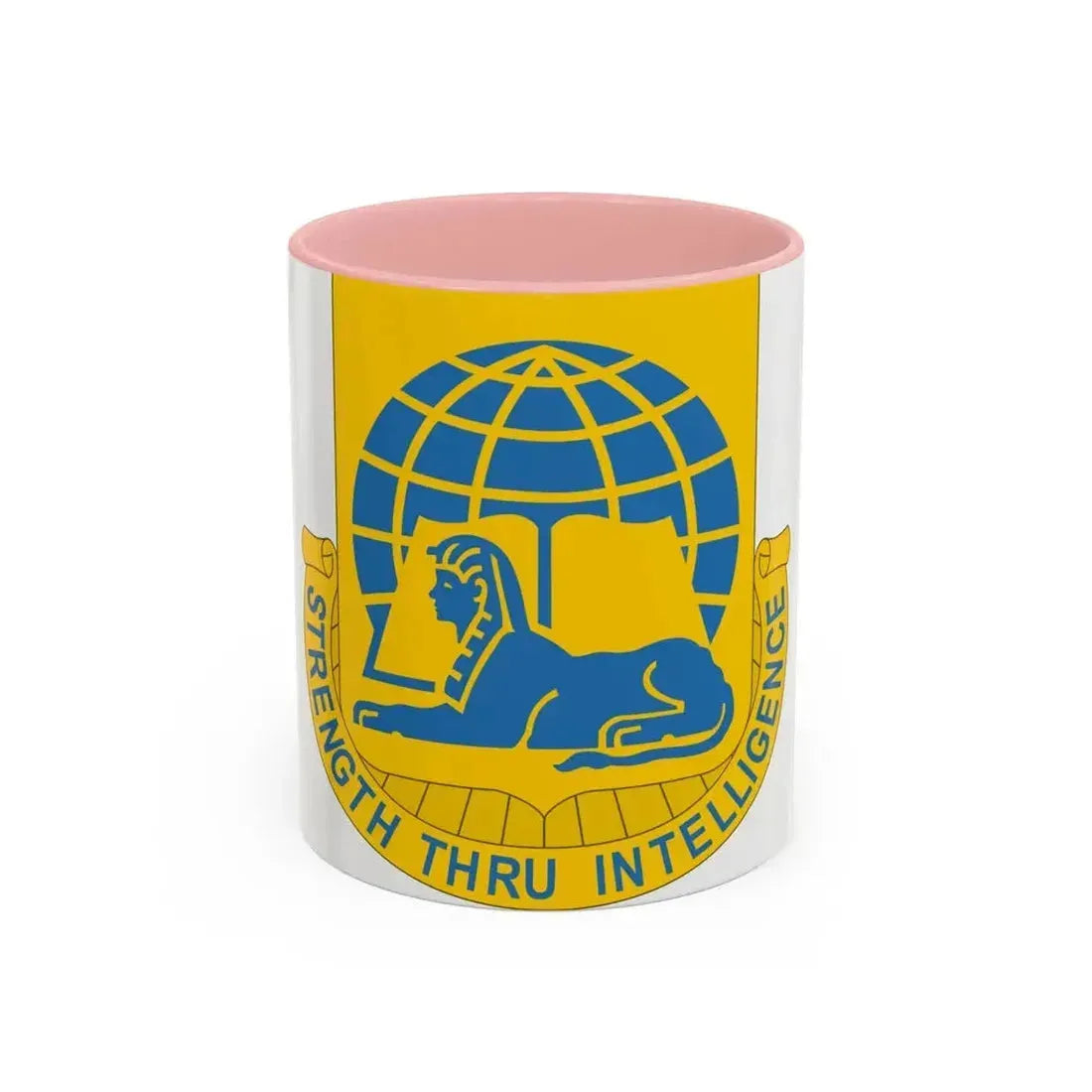 519th Military Intelligence Battalion (U.S. Army) Accent Coffee Mug 11oz Pink - Go Mug Yourself