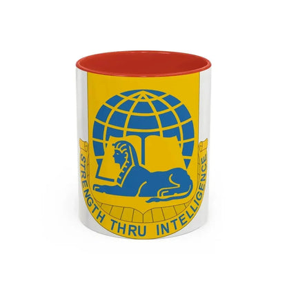 519th Military Intelligence Battalion (U.S. Army) Accent Coffee Mug 11oz Red - Go Mug Yourself