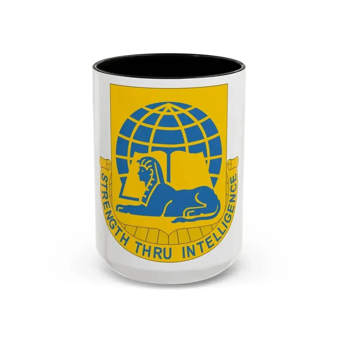 519th Military Intelligence Battalion (U.S. Army) Accent Coffee Mug 15oz Black - Go Mug Yourself