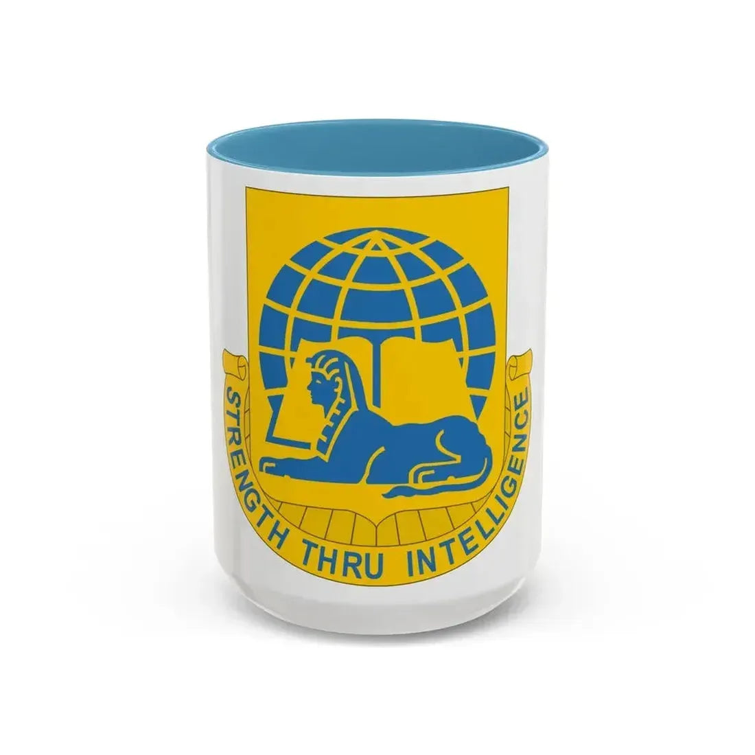 519th Military Intelligence Battalion (U.S. Army) Accent Coffee Mug 15oz Light Blue - Go Mug Yourself