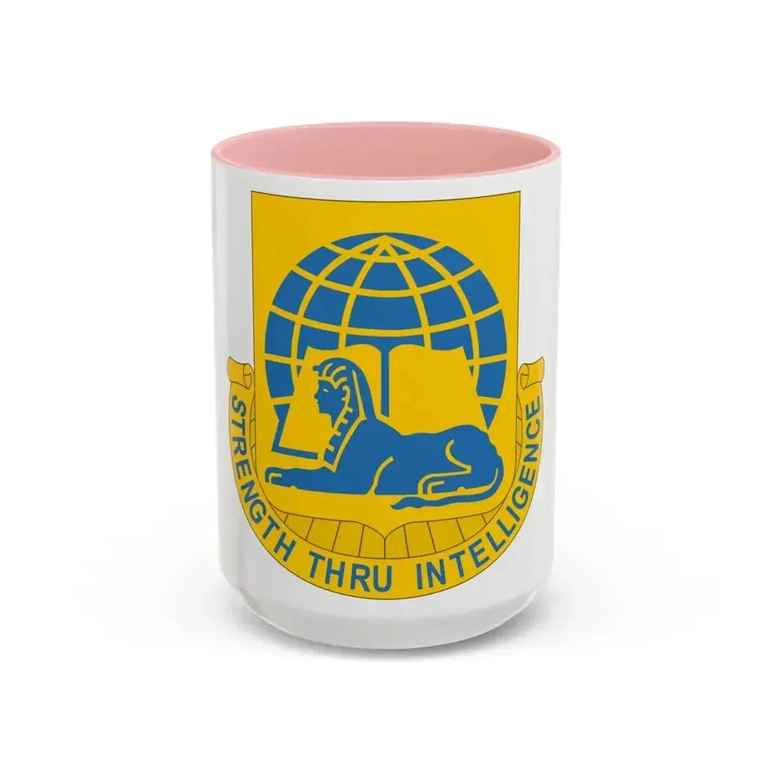 519th Military Intelligence Battalion (U.S. Army) Accent Coffee Mug 15oz Pink - Go Mug Yourself