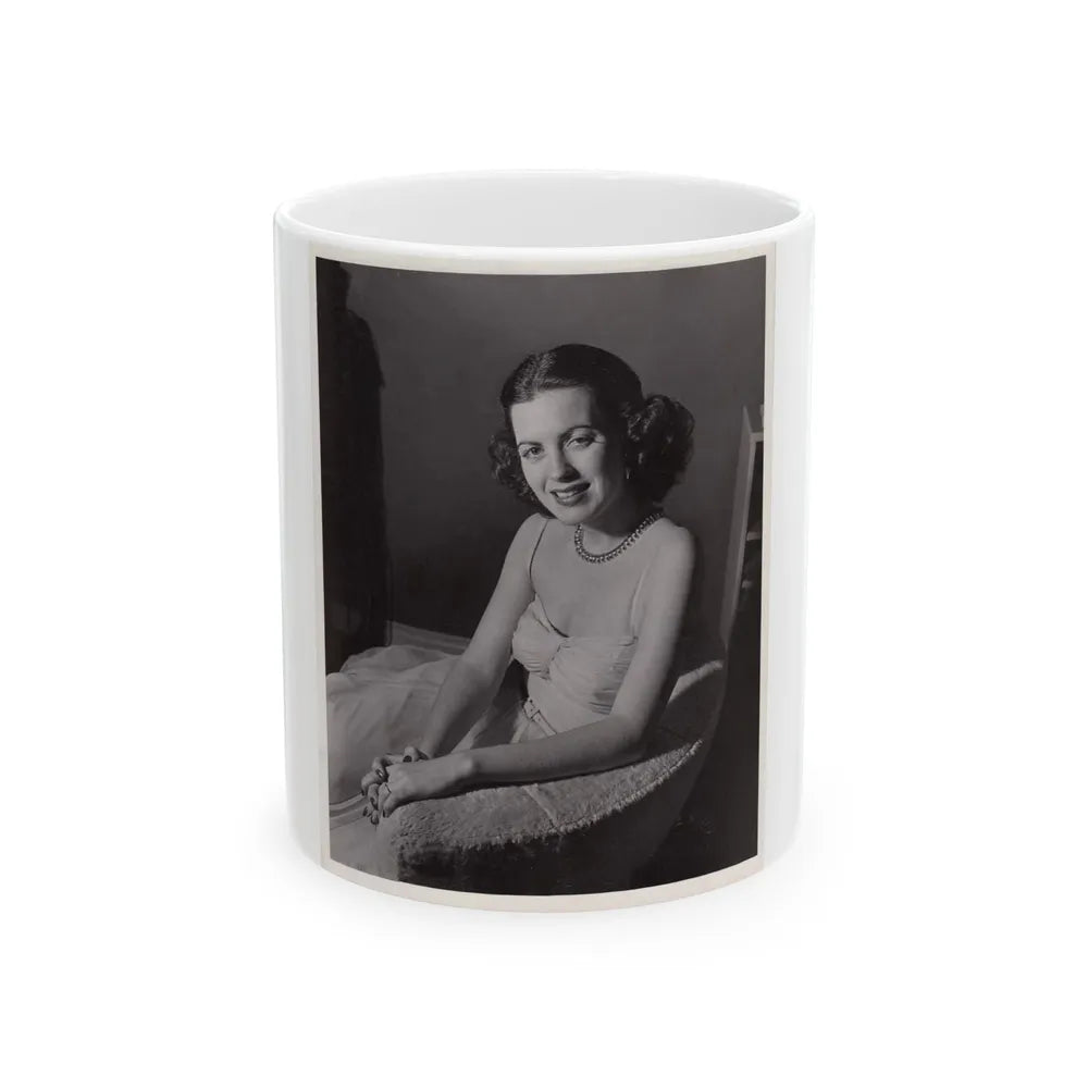 Faith Domergue #189 (Vintage Female Icon) White Coffee Mug-11oz-Go Mug Yourself