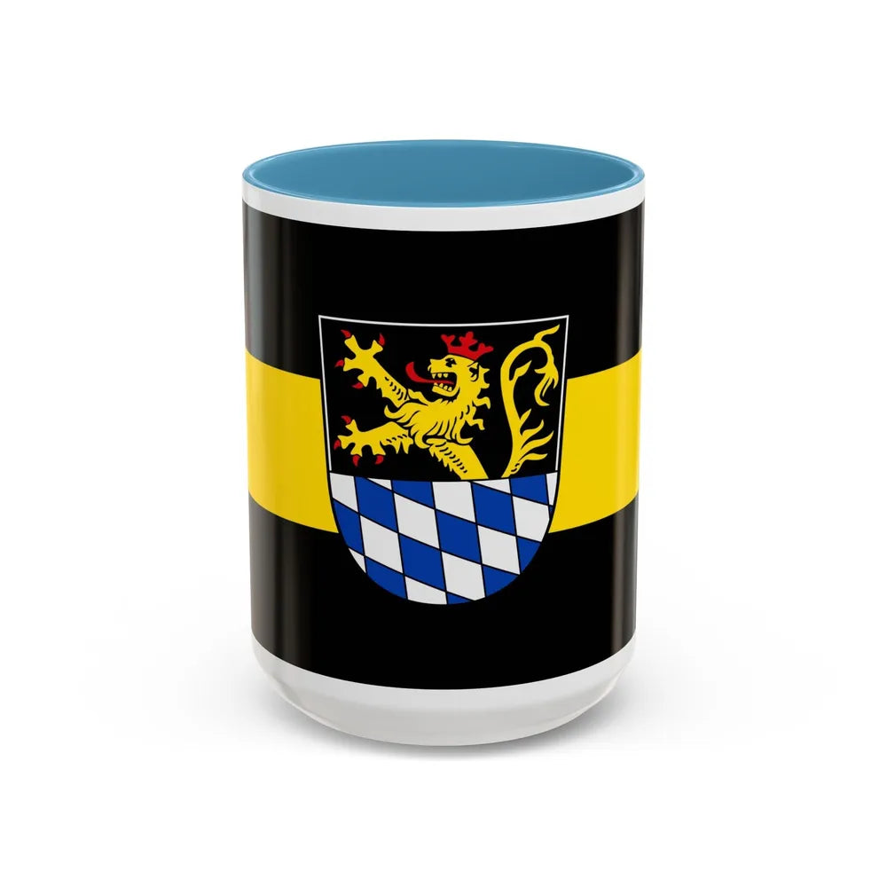 Flag of Amberg Germany - Accent Coffee Mug-15oz-Light Blue-Go Mug Yourself