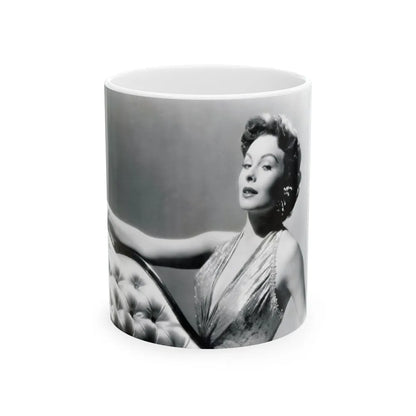 Jeanne Crain #112 (Vintage Female Icon) White Coffee Mug-11oz-Go Mug Yourself