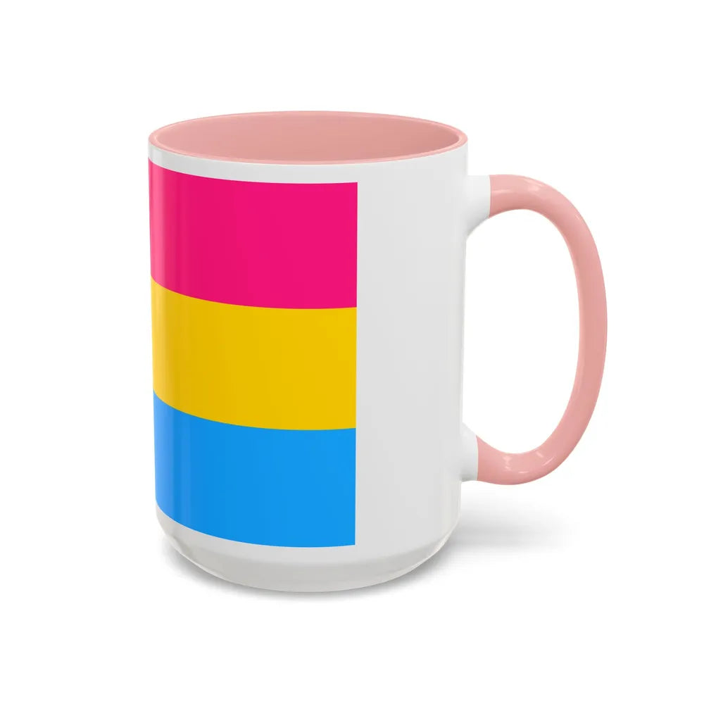 Pansexuality Pride Flag - Accent Coffee Mug-Go Mug Yourself