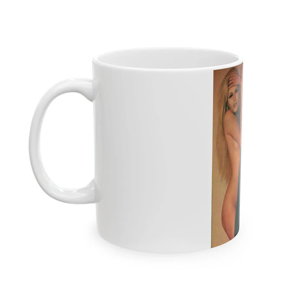 Pamela Tiffin #151 - 2 Playboy Pics (Vintage Female Icon) White Coffee Mug-Go Mug Yourself