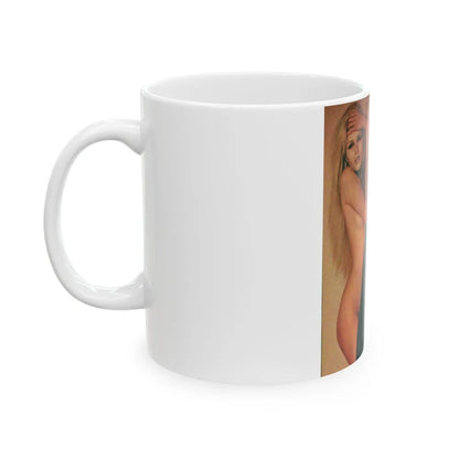 Pamela Tiffin #151 - 2 Playboy Pics (Vintage Female Icon) White Coffee Mug-Go Mug Yourself