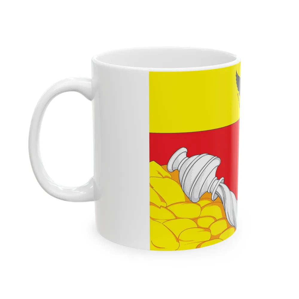 Flag of Voronezh Russia - White Coffee Mug-Go Mug Yourself