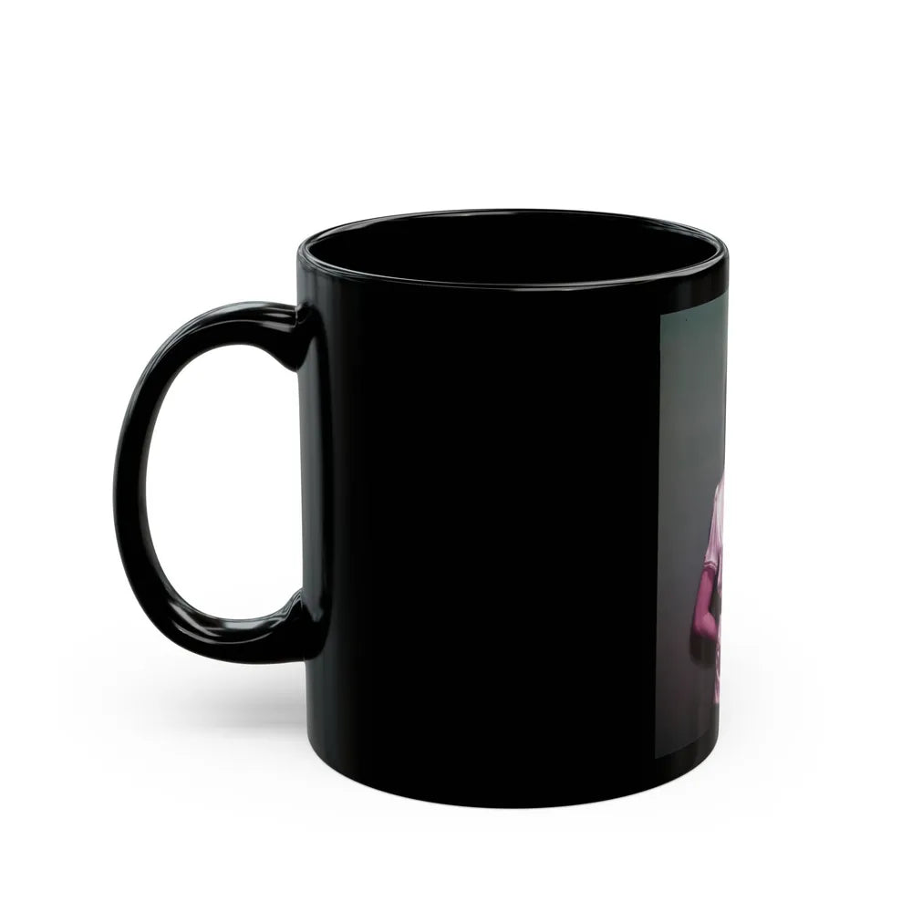 Barbara Rush #112 (Vintage Female Icon) Black Coffee Mug-Go Mug Yourself