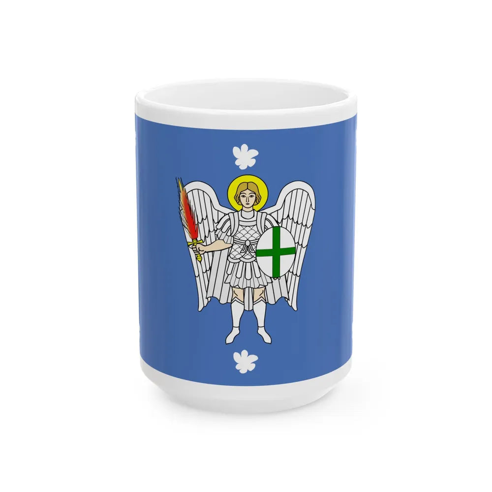 Flag of Iklin Malta - White Coffee Mug-15oz-Go Mug Yourself