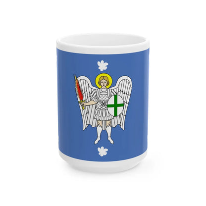 Flag of Iklin Malta - White Coffee Mug-15oz-Go Mug Yourself