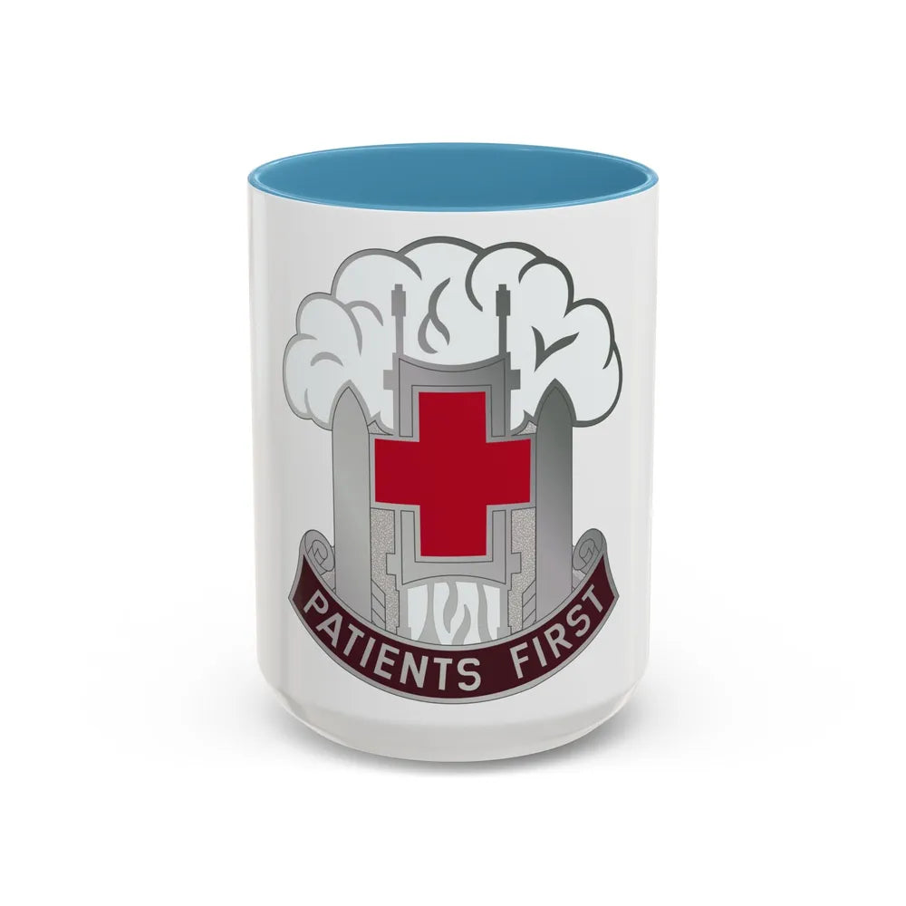 McAfee Hospital (U.S. Army) Accent Coffee Mug-15oz-Light Blue-Go Mug Yourself