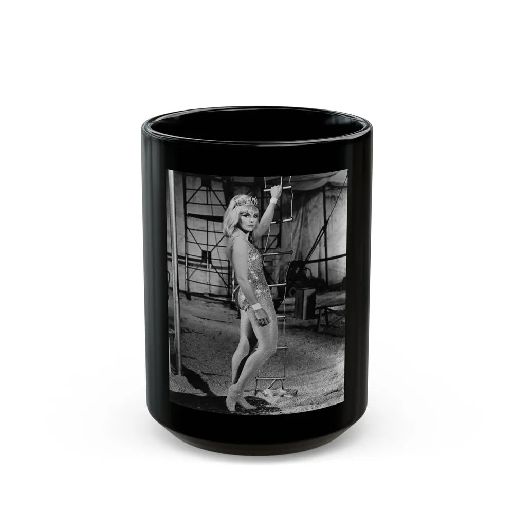 Kim Novak #292 (Vintage Female Icon) Black Coffee Mug-15oz-Go Mug Yourself